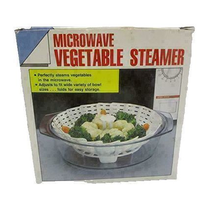 Ed's Variety Store Microwave Ajustable Vegetable steamer 8" Wide