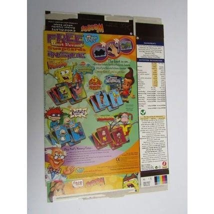 Weetabix Weetos 2004 Cereal Box Nick Toons TV 375g Box only