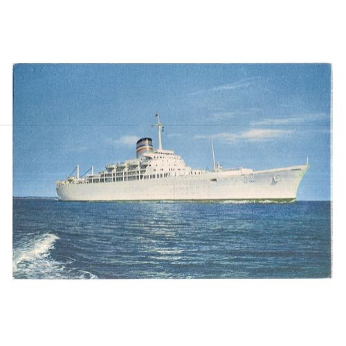 S.A. VAAL ship liner.. SOUTH AFRICA unused postcard J Arthur Dixon SS. 6295 =