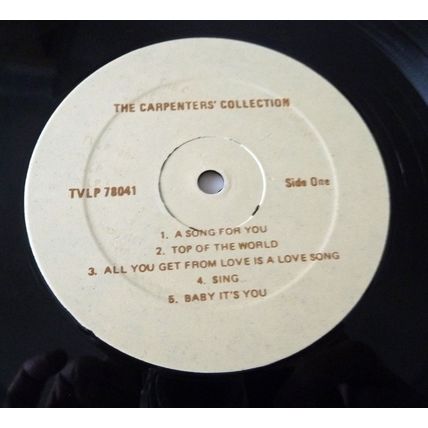 CARPENTERS – THE CARPENTERS COLLECTION – 1978 CANADIAN 2 VINYL LP SET