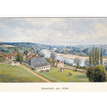 Catherine Serebriakoff Apremont sur Allier Postcard posted 1982 VGC