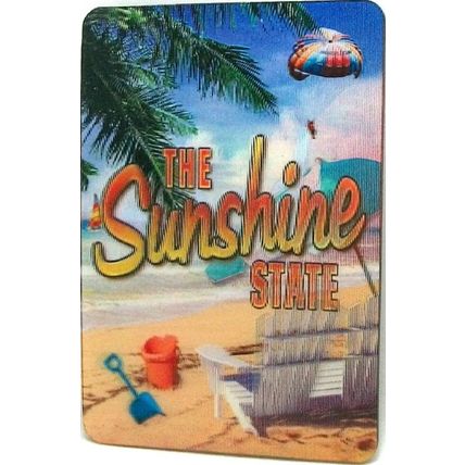 Florida the Sunshine State 3D Fridge Magnet