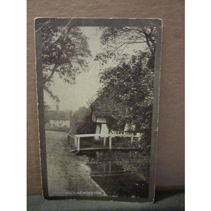 FROG HOLT, NEWINGTON, KENT used antique postcard by Sidney Baron 1924 pm