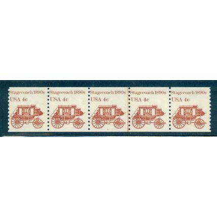 1898A 4c Stagecoach Fine MNH Dry Gum PNC 4/5 V0076