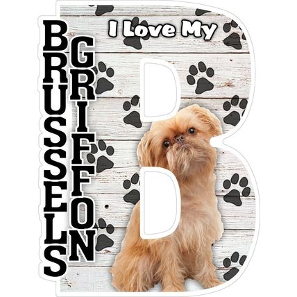I Love My Brussels Griffon Fridge Magnet