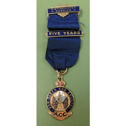 ACC Association Of Conservative Club Distinguished Service Medal 5 Year Bar 1959