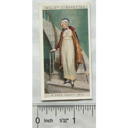 1929 Wills English Period Costumes No. 43 A Lady, about 1810