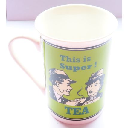 This is Super Tea Mug & Coaster Set 10.5 CM - 0017CM