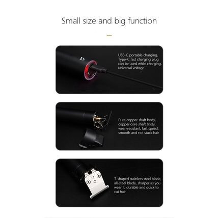 Mijia Professional Men's Hair Detailer 0.1mm Balding Shaver Oil Head Trimmer UK