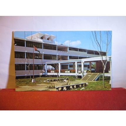 A BASIC HIGH SCHOOL, CUBA unused vintage postcard #