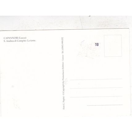 Capannori S Andrea Compito Torre Italy Postcard unused VGC