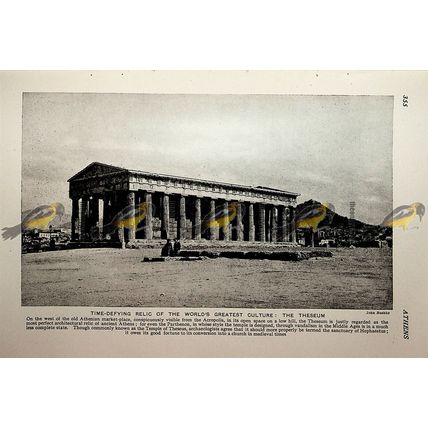 Theseum, Athens, Greece, Book Illustration (Print), c1920