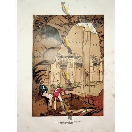 Rochester Castle, Interior, Kent, Book Illustration (Print), c1856