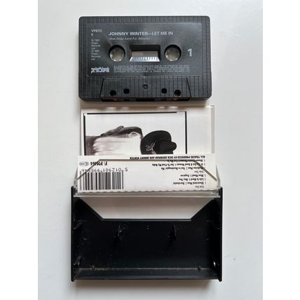 JOHNNY WINTER - LET ME IN (UK AUDIO CASSETTE, 1991)