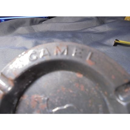 Antique Metal CAMEL BRAND CIGARETTES ASHTRAY!! $10.00 Shipped!! This vintage...