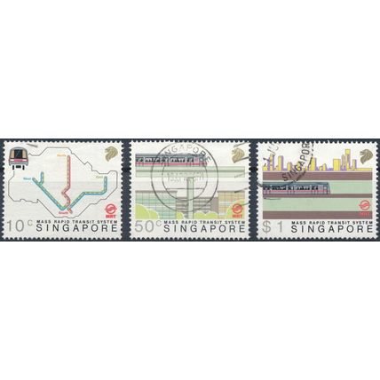 Mass Rapid Transport System - Singapore 1988 - F H - SG 572/4