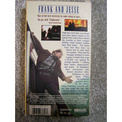 Frank and Jesse VHS Cassette