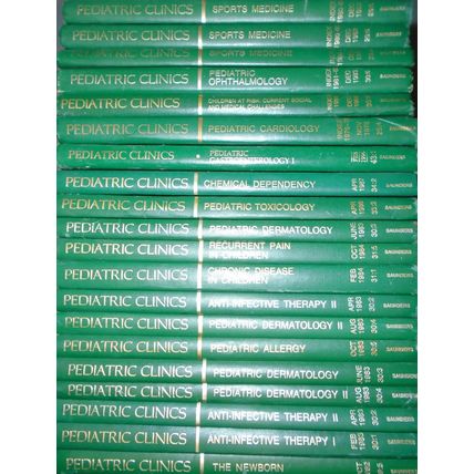 Pediatric Clinics of North America - 41 Hardcover books lot. 1979-1996