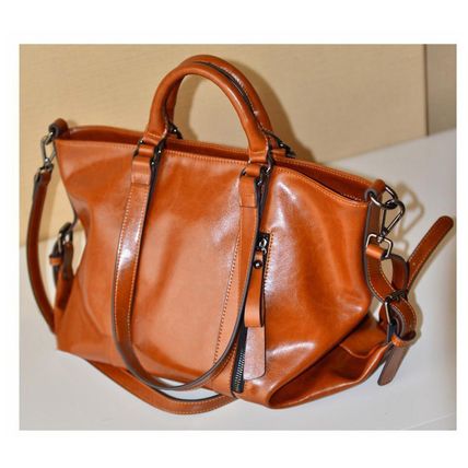 Women Trendy Vegan Leather Hobo Handbags Brown