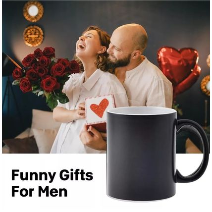 Funny Coffee Mug Cup for Men Women - Him Valentines Day Gifts Barry Wood Heat