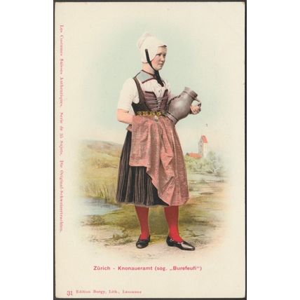 Sogenannt "Burefeufi", Knonaueramt, Zürich, c.1900-05 - Edition Burgy AK