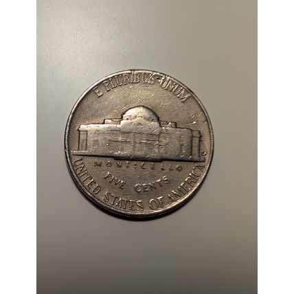 1954 d Jefferson nickel full date free shipping no reserve