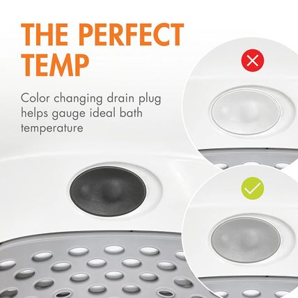 Boon Soak 3 Stage Baby Bathtub - Baby Bath Tub with Three Support Positions for