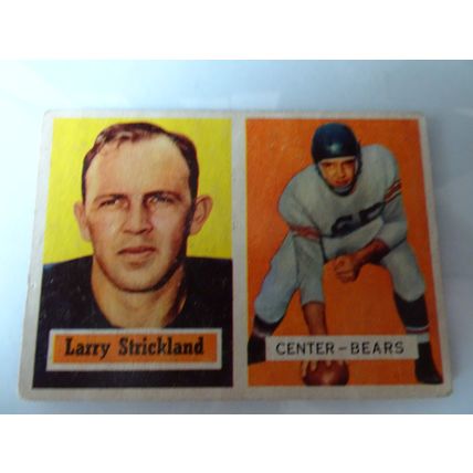 1957 Topps Football Card # 105 Larry Strickland Good (2) Chicago Bears