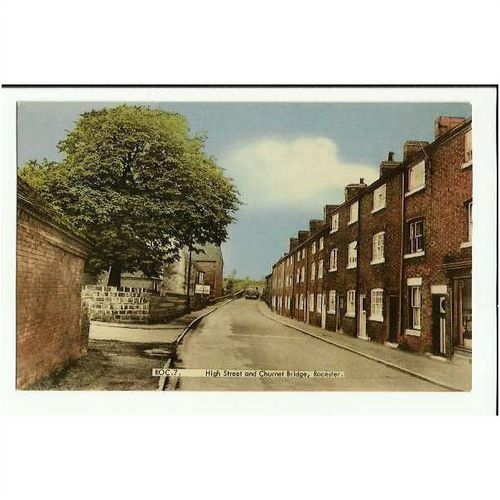 Staffordshire ROCESTER High Street Postcard by Frith (ROC.7)