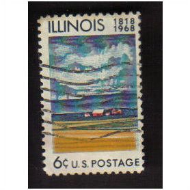 1968 USA illinois statehood 6c multi F/U SG1323