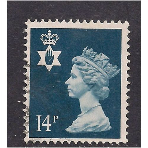 Northern Ireland GB 1981 14p Deep Blue Machin SG N139.(k68 )