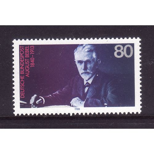 GERMANY 1988 ANNIV AUGUST BEBEL SG 2250 80pf BEBEL U/M MINT