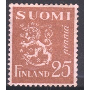 Finland 1930 - SG266 - 25p yellowish brown - Rampant Lion MH