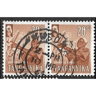 TANGANYIKA 1961/1964 SG 111 - fine used (o) - pair