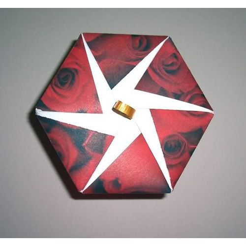 Gift box #052 origami set of 1 jewelry candy chocolate sewing seasonal storage