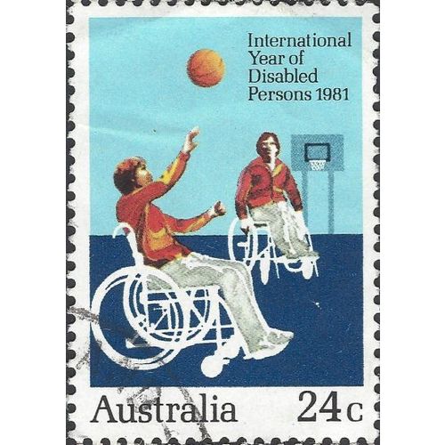 AUSTRALIA, International Year of Disabled People, blue 1981, 24c