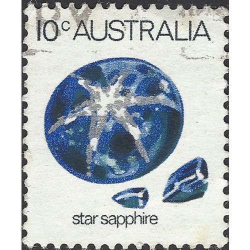 AUSTRALIA, Star Sapphire, blue 1974, 10c