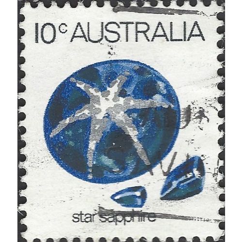 AUSTRALIA, Star Sapphire, blue 1974, 10c, #3