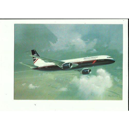 Aviation BRITISH AIRWAYS Boeing 757 Official Postcard (PC025)