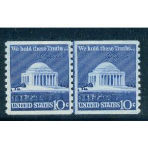 1520 10c Jefferson Memorial Almost Very Fine MNH CLP W0065