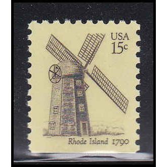 1739 15c Windmill Fine MNH Dry Gum BPS Bottom V4676 (5)