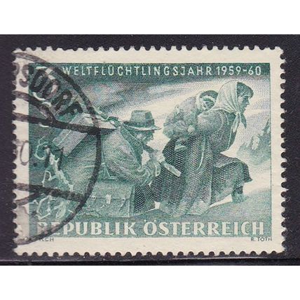 AUSTRIA 1960 WORLD REFUGEE YEAR USED SG1352