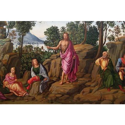 Preaching of Saint John the Baptist 20 x 30 Poster