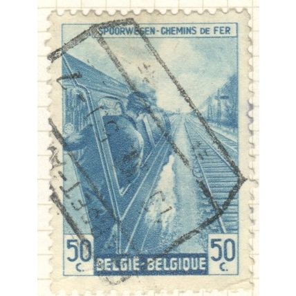 Belgium 1945 - 50c bluish green - Railway Parcelpost - used
