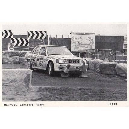 1989 Manx Lombard Rally Car Dave Holland Winner Donington Park Postcard