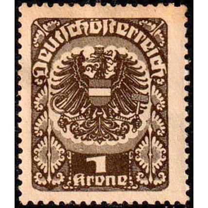Austria 1920 Coat of Arms 1K Used Stamp