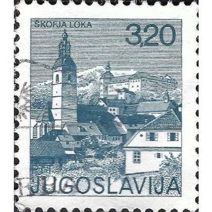 YUGOSLAVIA, Skofja Loka, blue 1975, 3.20din