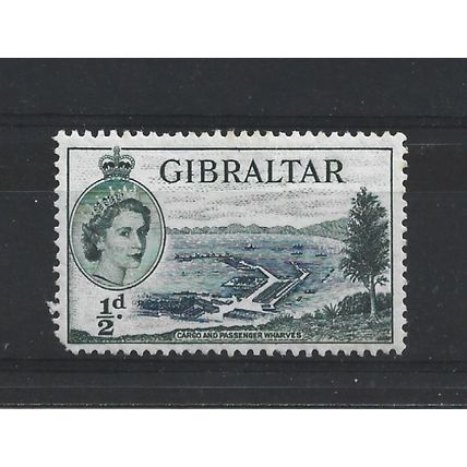 Gibraltar.SG145 1/2d Cargo and Passenger Wharves.Mounted Mint.Mar24a