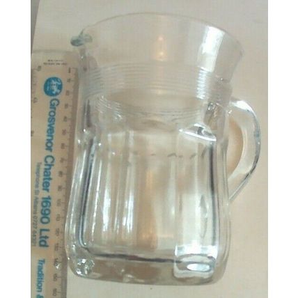 VINTAGE GLASS WATER JUG