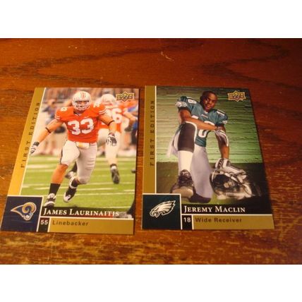 2009 Upper Deck, 9-Rc Cards, STAFFORD/McCOY/MATHEWS, ++